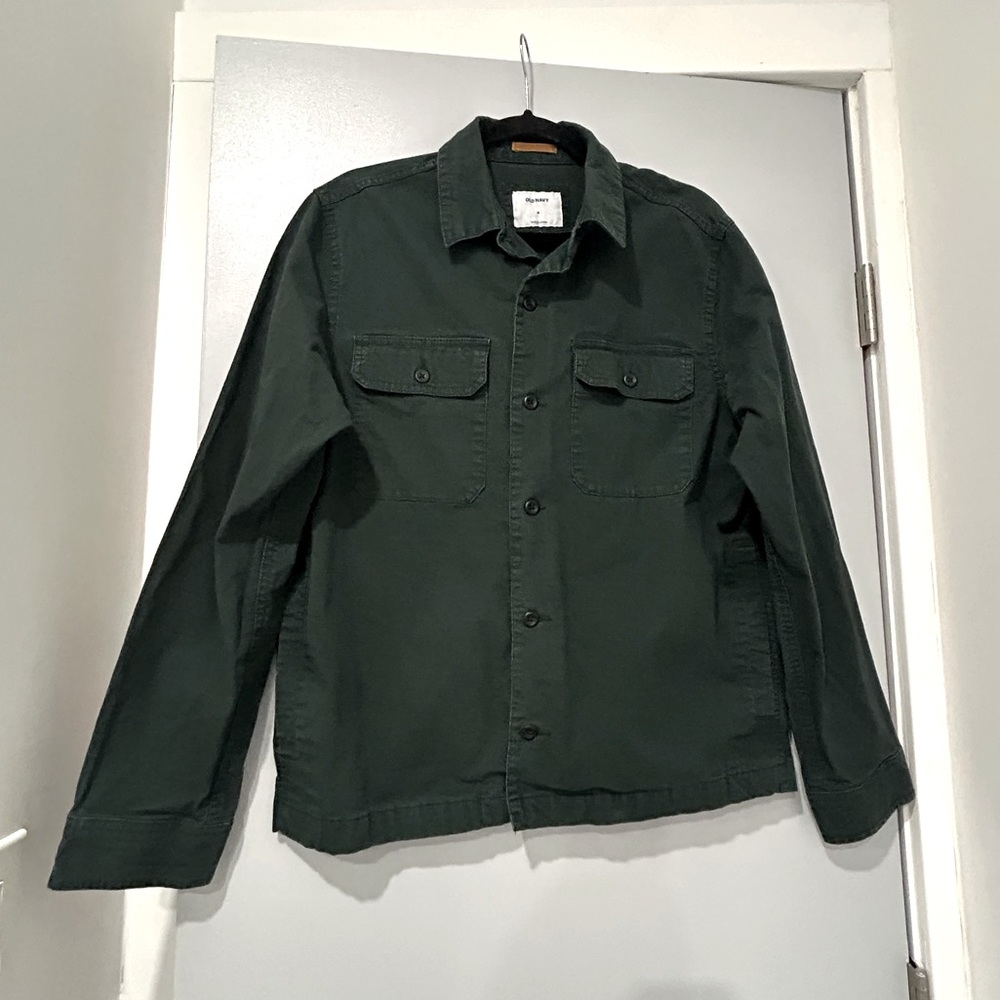 Old Navy Denim Shirt Jacket - Green